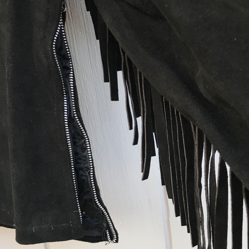Vintage Prince Suede Embroidered Western Style Fringe Cowboy Jacket - Picture 16 of 16